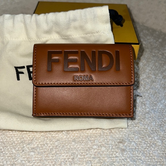 FENDI Roma Micro Trifold Wallet - Picture 1 of 7